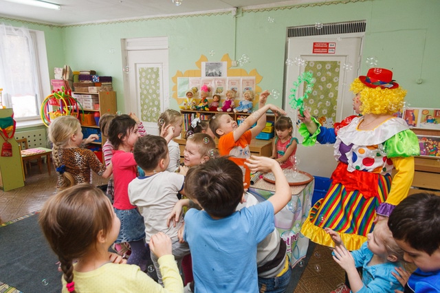 Заказать шоу мыльных пузырей в детский сад во Владимире